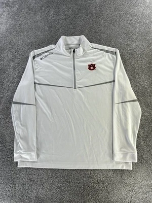 Suéter Auburn Tigers Para Hombres XL Columbia Blanco Golf Ncaa Cuarto Cremallera * Foto 1 de 4