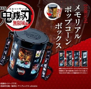  Demon Slayer Mugen Castle Capitolo 1 Memorial Popcorn Box Secchiello Custodia Cinghia  - Foto 1 di 1