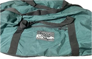 Borsone Jansport Made in USA grande verde nero borsone tracolla - Foto 1 di 13