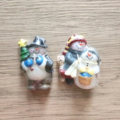 Muñeco de Nieve Vela Flotante Lote de 2 Velas Decorativas Decoración Navidad Selladas Nuevo de Lote Antiguo Foto 1 de 4