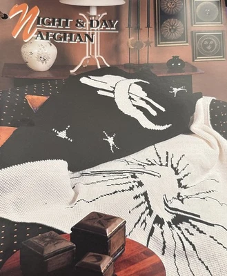 CROCHET Annie’s Afghan Quilt Club ~ “Night And Day Afghan” ~ PATTERN ~ - Image 1 of 2