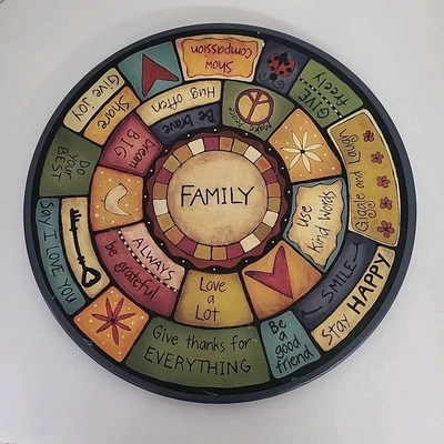 DEMDACO Family Values Lazy Susan - 18 in - Image 1 of 4