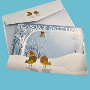 Cartolina Natalizia Servizio Postale Stagioni Auguri Habitat per l'Umanità - Foto 1 di 8