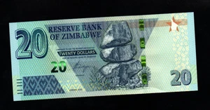 20 DOLLARS  UNC  BANKNOTE FROM ZIMBABWE  2020   PICK-104 - Picture 1 of 2