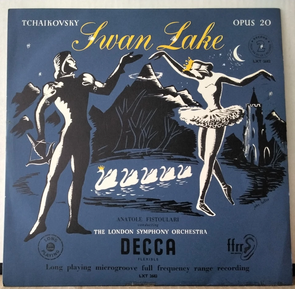 DECCA LXT 2681/82 UK TCHAIKOVSKY, FISTOULARI SWAN LAKE  MONO ED 1 2LP's - Image 1 of 4