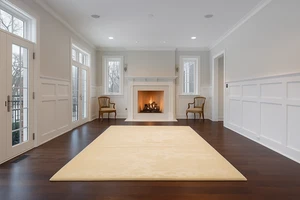 Alfombra Nepal Moderna 200x142 cm Anudada a Mano - Blanco Beige - Envío Gratis UE - Imagen 1 de 10