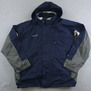 Columbia Jacket Men XXL Bugaboo Vertex Navy Gray Shell Only Missing Liner Hooded - Picture 1 of 22
