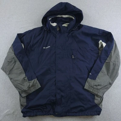 Columbia Jacket Men XXL Bugaboo Vertex Navy Gray Shell Only Missing Liner Hooded - Image 1 of 4
