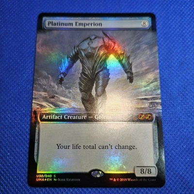 Magic the Gathering MTG Platinum Emperor Box Topper Foil Card Collectible - Image 1 of 4