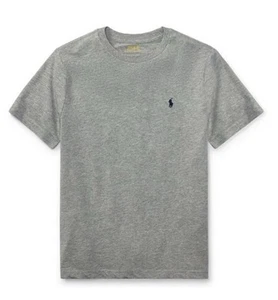 Polo Ralph Lauren Cotton Crewneck Tee Heather Navy Pony Size 10-12 NWT Free Ship - Picture 1 of 4