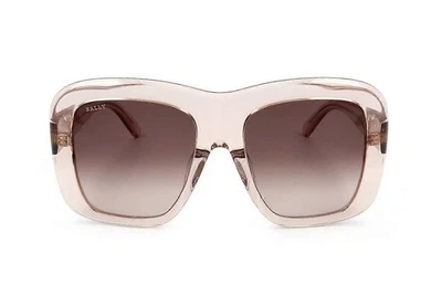 Bally BY0097-H 72F Clear Pink Over Size Plastic Sunglasses Frame 55-19-140 sd* - Image 1 of 3