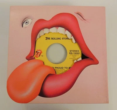 Rolling Stones -Ain't Too Proud To Beg/Dance Little Sister 45 1974 Tongue Sleeve - Изображение 1 из 4