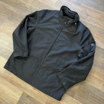 Tumi Tech Jacket Packable Hood Black Windbreaker 3 In 1 Travel Coat - Image 1 of 4