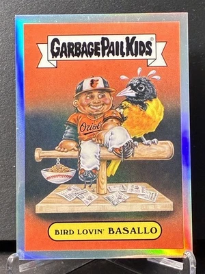 Samuel Basallo Garbage Pail Kids 2025 Bowman Chrome “Bird Lovin’ Basallo” #BGP-5 - Image 1 of 2