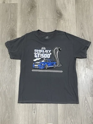 Camiseta Shelby Ford Mustang Cobra GT500 Masculina Cinza Tamanho Médio Manga Curta Nova - Imagem 1 de 4