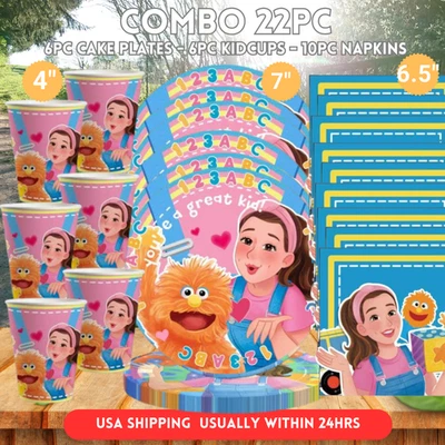 JEWELESPARTYZ Miss RACHEL PARTY SUPPLIES BIRTHDAY DECORATION BALLOON TABLEWARE SWIRL DISPlaY