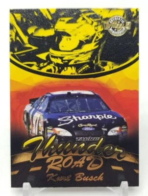 2005 Wheels KURT BUSCH Thunder Road Race Used Tire Enhanced Insert NASCAR #TR5 - Image 1 of 4