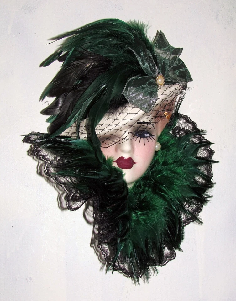 Unique Creations Lady Face Mask Wall Hanging Decor - Image 1 of 1