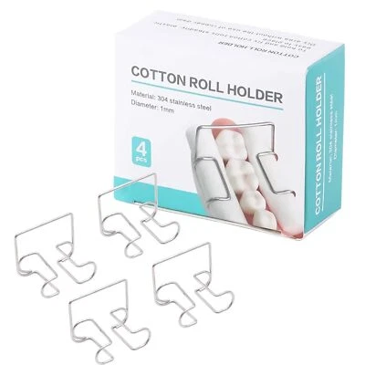 SKATTOOTH Dental Cotton Roll Clip Stainless Steel Holder Isolator Tool Dental Orthodontic