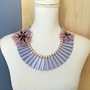 Ranjana Khan Ribbon and Pink Pearl Necklace - Picture 1 of 12