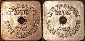 USA - Colorado - Token - Sales Tax 1/5 Cent A-35 - 1935 / 1937 - Bild 1 von 1