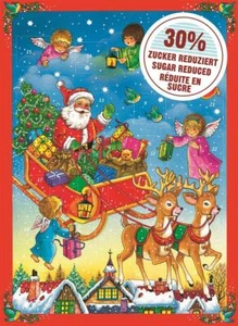 Zuckerreduzierter Adventskalender mit Schokolade | 30% weniger Zucker | 75g - Bild 1 von 2