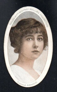 YVONNE ARNAUD C1900 GODFREY PHILLIPS CIGARRILLOS RECORTADOS? ESPALDA EN BLANCO SIN PLIEGUES - Imagen 1 de 2