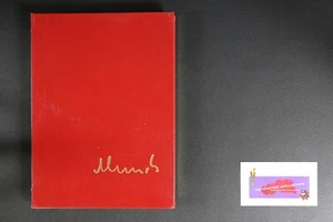 💎ORNATE ART BOOK EDVARD MUNCH COLLECTORS EDITION GENUINE LEATHER BOUND💎 - Picture 1 of 1