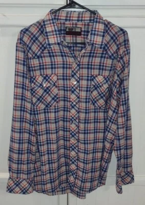 Camisa para Hombres VIP Manga Larga Botón Delantero, Western, Multicolor, RN 39050, XL Foto 1 de 4