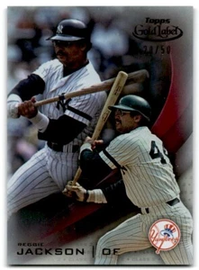 2016 Topps Gold Label Class 2 Red Reggie Jackson 20/50 New York Yankees #9 - Picture 1 of 2