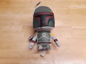Star Wars 9 Zoll Stoff Boba Fett Puppe mit Etikett. Siehe Details. - Bild 1 von 3