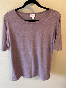 T-shirt donna Luluroe Basic nuova senza etichetta viola - Foto 1 di 3