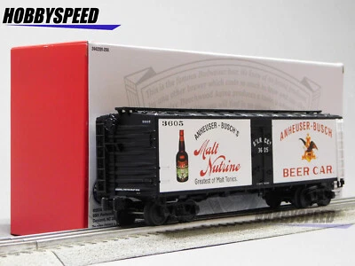 LIONEL ANHEUSER BUSCH BUDWEISER WOODSIDE REEFER #3605 O GAUGE train 2442202 NEW - Image 1 of 4