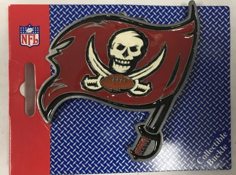 Tampa Bay Buccaneers NFL Pewter Great American Products Belt Buckle Cover