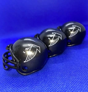 NFL Mini Helmet Lot of 3x Atlanta Falcons Black Football Helmets - Picture 1 of 9