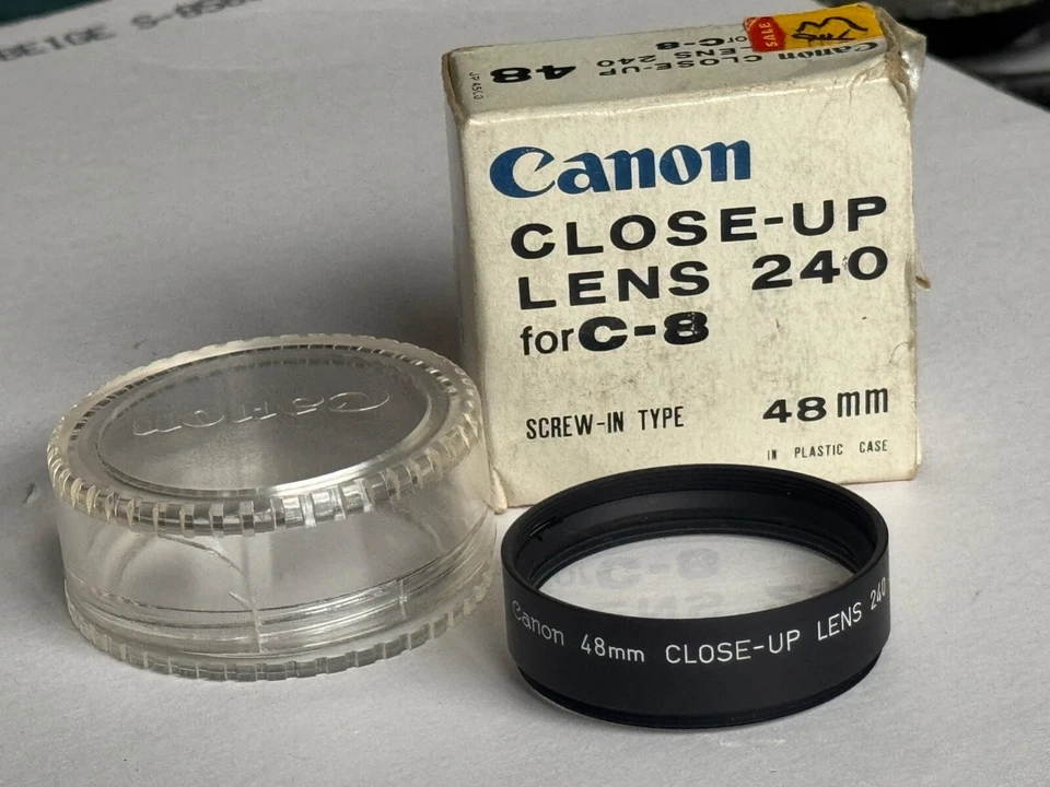 Vintage Canon 48mm Fit Close-up Lens 240  for C-8 type Cine Camera - Image 1 of 3