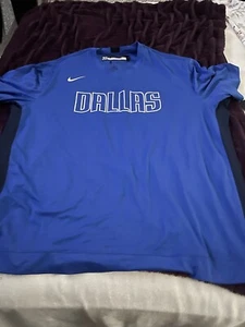 🔥Nike NBA Dallas Mavericks Warm Up Shooting Shirt Player Issued 3XLT AV0928-480 - Picture 1 of 9