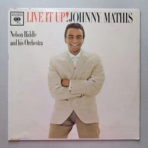 Johnny Mathis Live it Up! ft Nelson Riddle Vinyl LP Columbia Exc 55 - Picture 1 of 6