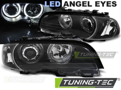 Angeleyes, Scheinwerfer, BMW E46 Coupe + Cabrio Bj. 1999-2003 Schwarz, LED - Bild 1 von 4