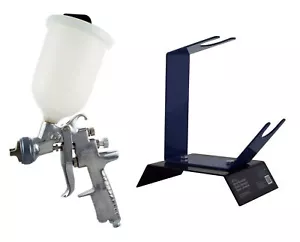 Anest Iwata AZ3 HTE2 2mm Gravity Spray Gun + Akulon Cup & Bench Gun Stand - Picture 1 of 9