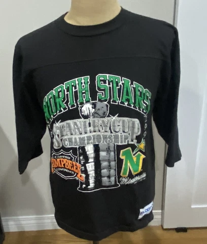 Vintage 1991 Minnesota North Stars Campbell Champions Logo 7  T-Shirt Mens M Cover
