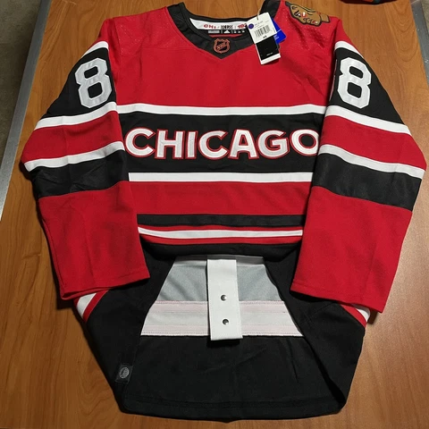 Adidas Authentic Patrick Kane Chicago Blackhawks Reverse Retro NHL Jersey Red 46 Cover