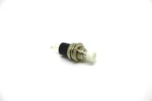 MINI WHITE PUSHBUTTON KILLSWITCH SPST NORMALLY OPEN CONTACT - Picture 1 of 1