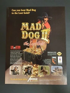 Mad Dog II Sega CD Print Ad Original Art 8,5"x11" - Bild 1 von 1