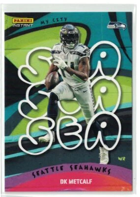 2022 Panini Instant My City DK Metcalf PR=1860 Seattle Seahawks #29 - Image 1 of 2