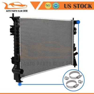 2937 Radiator Fits 2008 09 10 11 12 2013 Ford Taurus w/ Universal Hose Clamps Foto 1 de 4