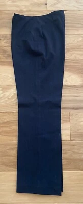 Pantalones de vestir Fabrizio Gianni elásticos para alta comodidad negros jaspeados tiro alto 12 Foto 1 de 4