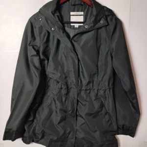 Abrigo para mujer A New Day verde oscuro talla Xs chaqueta cortavientos lluvia botón cremallera - Imagen 1 de 10