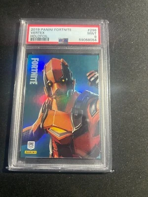 2019 Panini Fortnite Vertex Holofoil Series 1 USA print PSA 9 - Image 1 of 2
