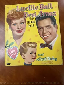 1953 Lucille Ball & Desi Arnaz Paper Dolls Authorized I Love Lucy w/Little Ricky - Picture 1 of 7